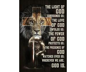 Yimesoy Vintage Christian Poster Symbols The Lord Jesus Christ In Scripturethe Lion Of Judah Warrior Wall Art Painting Print Pictures Room Decor A16 30X40Cm Unframed