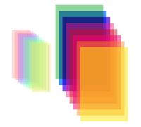 YIMETOP 16PCS Dyslexia Overlays 8pcs A4 Coloured Overlays for Dyslexia with 8 Reading Ruler Green Purple Yellow Blue Overlays for Reading Dyslexia Aids for Adults Children ADHD Reduce Visual Stress