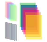 YIMETOP 22PCS Coloured Dyslexia Overlays - 3 Sizes Reading Highlight Strips, ADHD & Dyslexia Aids for Children Teachers Beginners, Reduce Visual Stress