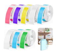 YIMETOP 8 Rolls Thermal Labels for Phomemo D30, 12x40mm Waterproof Self-Adhesive Label Tape, Compatible with P15/P12/P11/D32/D35/Q30, for Home Office School Storage Organization