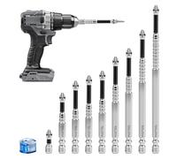 YIMETOP 9PCS High Magnetic Screwdriver Drill Bit Set - 25-150mm Anti-Slip K5 Steel Impact Bits with Magnetiser, Precision Durable Driver Bits for Electric Drill, DIY, Repair, Furniture Assembly