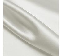 Yimihua 100% Mulberry silk fabric Silky Satin fabric by the metre Dress lining Craft Decoration Drape Dancewear wedding silk cloth Material 114cm Wide(Color:White)