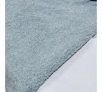 Yimihua Blue Plush fabric wear-resistant Teddy velvet fabric Clothing toy loop cashmere imitating lamb cashmere craft material Handmade DIY(Size:1.6m*1m)