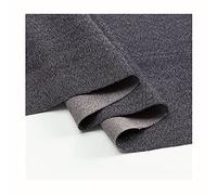 Yimihua Denim fabric Micro Stretchy Denim Fabric Washed Denim Cloth Home Textile Thin Fashion Designer Jeans Fabrics Quilting Sewing Material（Width 148 cm）(Color:Blue-grey)