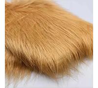 Yimihua long pile faux fur Faux fur fabric material,fluffy fabric plush fabric for Costume Fashion Rugs Props Backdrops Cosplay Chair decoration 170x50cm(Color:Camel)