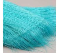 Yimihua long pile faux fur Faux fur fabric material,fluffy fabric plush fabric for Costume Fashion Rugs Props Backdrops Cosplay Chair decoration 170x50cm(Color:Sea blue)