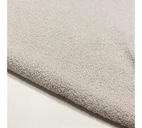Yimihua Plush fabric wear-resistant Teddy velvet fabric Clothing toy loop cashmere imitating lamb cashmere craft material Handmade DIY,160 * 50cm(Color:cream color)
