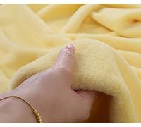 Yimihua Soft Short plush fabric faux rabbit fur Material Patchwork plush fabric for Background Crafts scarf DIY Sewing Handmade Dolls pillow Seat Pads,Sold by the meter(Color:yellow)