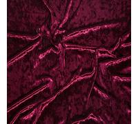 Yimihua Stretch crushed Velvet Fabric Soft Velour Fabric Width 160 cm craft materials For Sewing DIY crafts, Chair Seat Cover, Home Decor (Color:Crimson)