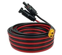 YIMIKEDAYA Solar to XT60 Adapter Solar Cable 10AWG Solar Panel Cable Compatible with Ecoflow River Delta Series Bluetti Portable Power Station Solar Panel (10AWG 5M)