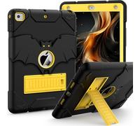 YIMIKOL for iPad 6th/ 5th Generation Cases 2018/2017, iPad Air 2 Case 2014, iPad 9.7 '' Case, Heavy Duty Shockproof Rugged Protective iPad 5 6 Gen Cover with Kickstand for Kids Boys Girls, Black+Gold