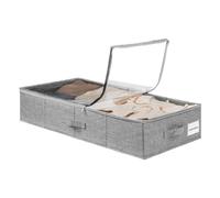 YiMiLiu Under bed Storage Boxes With Lids PVC Window Underbed Storage Organiser For Quilts, Blankets, Clothes 80x40x15cm