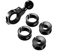 YIMINGYINUO 1" Aluminium Ball Mount Adapter, Ball Base Fits to Handlebar Diameter 0.86"-1.26" Rearview Mirror Pole and Bike Handlebar, Compatible with Ram Mounts Ball Sockets in 1 inch (2)