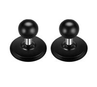 YIMINGYINUO Flexible Adhesive Ball Base with 1 inch Ball Compatible with RAM Mounts B Size Double Socket Arm, 1” Ball Head Adapter for Car Suction Cup Base for Car Dashboards, Black (Black-2)