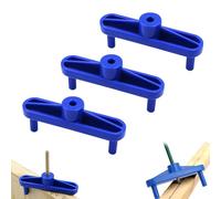 Yimluofa 3 Pack Center Finder Professional Center Scriber Woodworking Marking Gauge Scribe Tool Center Marking Tool for Woodworking,Blue