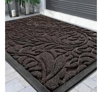 Yimobra Door Mat, Heavy Duty Front Welcome Mats For Home Entrance Outdoor Indoor, Doormat for Outside Back Patio Floor Entry Porch Garage Office, 75 x 43 cm, Brown