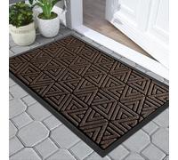 Yimobra Door Mat Outdoor Entrance, Heavy Duty Durable Front Welcome matt for Outside Home Entry, Doormat for Back Patio Floor Porch Garage Office, Low Profile, Easy Clean, Waterproof, 120x81 cm, Brown