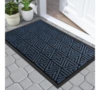 Yimobra Door Mat Outdoor Entrance, Heavy Duty Durable Front Welcome matt for Outside Home Entry, Doormat for Back Patio Floor Porch Garage Office, Low Profile, Easy Clean, Waterproof, 43x75 cm, Blue
