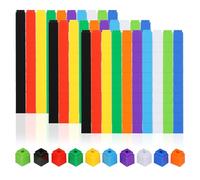Yimomoyi 300 Pcs Maths Cubes With 10 Colours, Maths Counters for Kids, Math Cubes, Math Toys, Math Link Cubes, Math Manipulation For Early Years and Primary Aged Kids