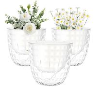 Yimomoyi 3Pack Self Watering Plant Pots Indoor, 16CM House Plant Pot