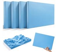 Yimomoyi 4 Pack Foam Board for Crafts, Polystyrene Foam Boards High Density Craft Foam Sheets 20mm Thick Foam Board Rectangle Foamboard for DIY Crafts, Modelling, Sculpture (40x29x2CM)