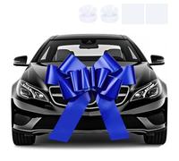 Yimomoyi Big Car Bow, 30 inch Big Blue Car Bow, Big Gift Bow