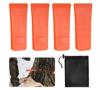 Yimomoyi Felling Wedges, 4 Pack 6" Tree Felling Wedges with Spikes for Safe Tree Cutting, ABS Plastic Felling Wedge for Splitting Wedges Guide Trees Stabilize and Safely to Ground for Loggers Fallers