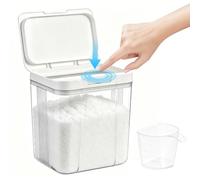 Yimomoyi Laundry Pods Container with Press-and-Pop Lid, Detergent/Powder/Capsule/Pot/Washing Tablets Storage Holder for Laundry Room, Bathroom, Kitchen Organisation (5L)
