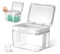Yimomoyi Laundry Pods Container with Press-and-Pop Lid, Detergent/Powder/Capsule/Pot/Washing Tablets Storage Holder for Laundry Room, Bathroom, Kitchen Organisation (2.9L)
