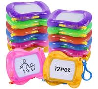 Yimomoyi Magnetic Drawing Board for Kids, 12 Pack Erasable Doodle Sketching Writing Board Pad Travel Games for Kids in Car, Magnetic Drawing Board Kid, Birthday Party Favour, Goodie Bag Filler