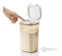 Yimomoyi Powder Dispenser with Scoop Scraper, 2000ml One Touch Baby Milk Powder Dispenser, Airthight Food Coffee Storage Cpntainer with Lid for Formula, Protein, Sugar, Beans, Tea, Cereal