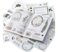 Yimomoyi Vintage Scrapbook Stickers, 40 Pages Scrapbooking Stickers Nature Castle Plants Flower Book Scrapbooking Deco for Scrap Book Decorations Notebook Journal DIY Art Craft Card Making Supplies