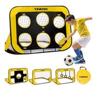 YIMORE Football Goal, Pop Up Football Goal for Kids, 4 Modes Football Garden Training Equipment for Indoor Outdoor, Portable Soccer Goal Net with Carry Bag, Football Gifts for Boys
