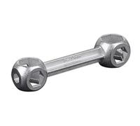 Yimosecoxiang Wear-resistant 10 in 1 Wrench Mini Bicycle Repair Tool Dog Bone Hexagon Holes Cycling Spanner - Silver