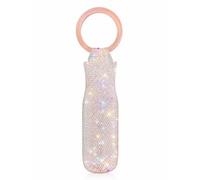 Yimuzche Bling Diamond Wine Mesh Bag, Bottle Carrier for Party | Rhinestone wine gift bag with acrylic ring handle, for 750ml wine & champagne