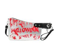 Yimuzche Women's Funny Bloody Knife Handbag Gothic Scary Shoulder Bag for Halloween Party Cosplay Accessory