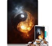Yin And Yang 1000 Piece Jigsaw Puzzle for Adults Teens,Stress Reliever Difficult Challenge Deal As Gifts for The Whole Family 50x75cm