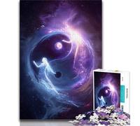 Yin And Yang 1000 Pieces Jigsaw Puzzle for Adults& Teens,Stress Reliever Difficult Challenge Unique Home Decor And Gifts 50x75cm