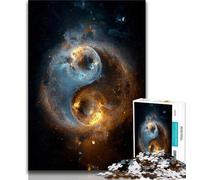 Yin And Yang 1000 Pieces Jigsaw Puzzles For Teens And Adults,Stress Reliever Difficult Challenge Enhance Love between Couples 38x26cm