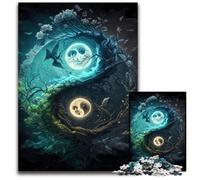 Yin And Yang Balance 1000 Pieces Puzzle Gifts Wooden Jigsaw Puzzles for Adults Interactive Family Game Ideal Family Activity Game 1000 PCS(75x50cm)
