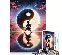 Yin And Yang Harmony 1000 Piece Jigsaws for Adults Brain Sharp Game Smooth Burr Free Surface Fascinating Hobby for Idle Moments (38x52cm)