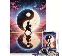 Yin And Yang Harmony 1000 Pieces Jigsaws Adults Puzzles Gifts Think Training Unwind Easily Defined Edges Merry Gift (38x52cm)