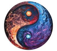Yin And Yang Jigsaw Puzzles for Adults 1000 Piece Jigsaw Puzzles for Adults Relax & Challenge, Colorful Home Decor Art, for Friends 67.5x67.5cm