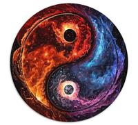 Yin And Yang Jigsaw Puzzles for Adults 1000 Piece Jigsaw Puzzles for Adults Relax & Challenge, Colorful Home Decor Art, for Friends 67.5x67.5cm