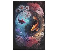 Yin And Yang Journey Puzzles 1000 Pieces Wooden Jigsaw Puzzle for Adults Brain Exercise Challenge Game Gift for Kids Children Jigsaws （78×53cm）