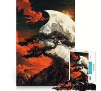 Yin And Yang Landscape Art 1000 Piece Jigsaw Brain Skill Game High Precision Die Cut Fascinating Hobby for Idle Moments (38x52cm)