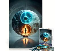 Yin And Yang Portal Jigsaw Puzzle for Adults 1000 Pieces Memory Training Quiet Recreation Flawless Cut Holiday Treat (50x75cm)