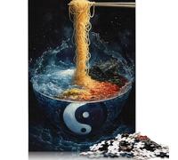 Yin And Yang Ramen Puzzles 1000 Pieces Wooden Puzzles Puzzles for Adults & Teenager Family Entertainment Toys 1000pcs (75x50cm)