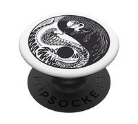 Yin And Yang Snake Vs Crane Design PopSockets Swappable PopGrip