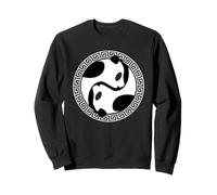 Yin and Yang Symbol Bear Panda Chinese Cosmology Philosophy Sweatshirt